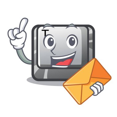 Karakter bilgisayarına yüklenmiş T harfi ile