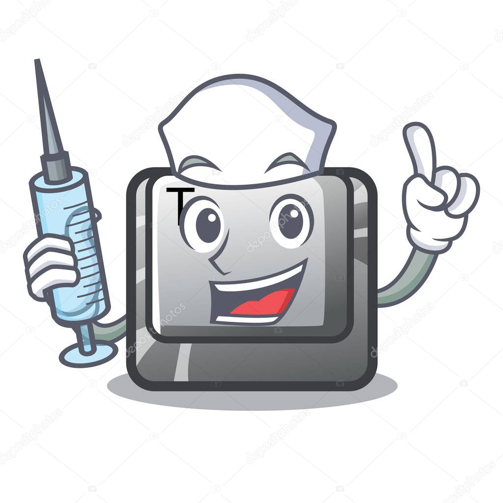 Nurse T button installed on character computer