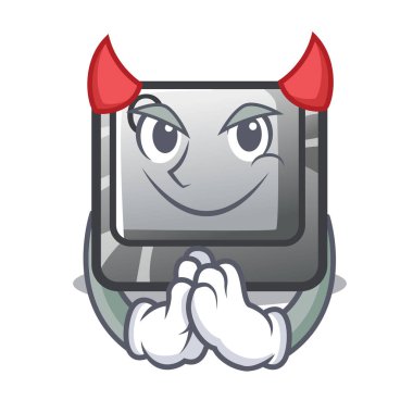 Karakter şeklinde Şeytan düğmesi Q