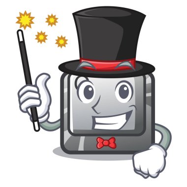 Sihirbaz Q düğmesi çizgi film bilgisayarına yüklendi