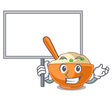 Karakter kaselerinde servis edilen tahta patates püresi getirin