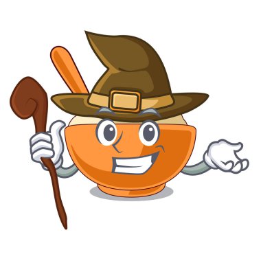 Cadı patates püresi ve maskotu.