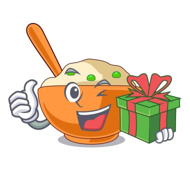 Maskotun içinde patates püresi var.