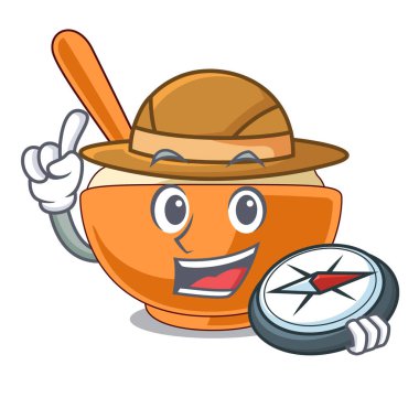 Explorer şeklinde maskot patates püresi