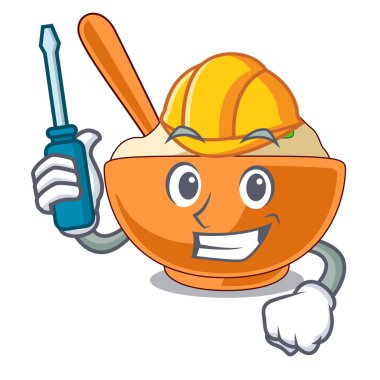 Karikatür plaka yukarıda Otomotiv patates püresi