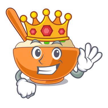 Karikatür plaka yukarıda Kral patates püresi