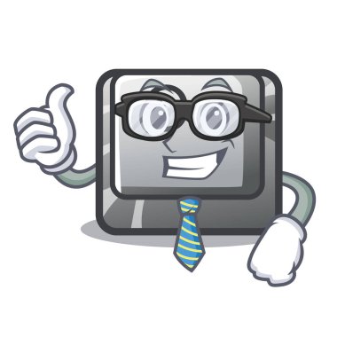 İşadamı düğme O bir oyun karakteri