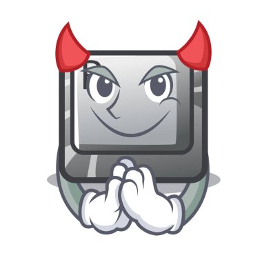 Maskot şeklinde Şeytan düğmesi R