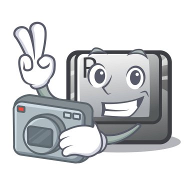 Maskot şeklinde fotoğrafçı düğmesi R