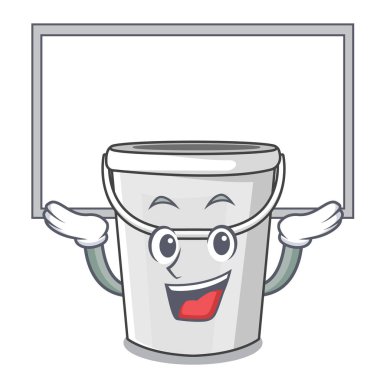 Up board plastik tüp kova karakteri izole