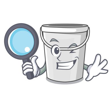 Dedektif plastik tüp kova karikatür şekli