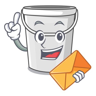 Zarf plastik tüp ile çizgi film şekli