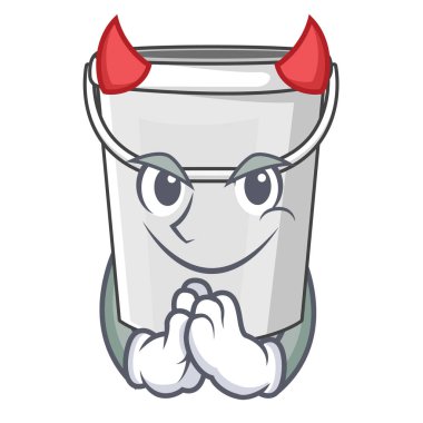 Devil karikatür plastik tüp kova başucu masa