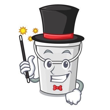 Maskot Sihirbaz plastik tüp kova