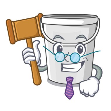 Maskot yargıç plastik tüp kova