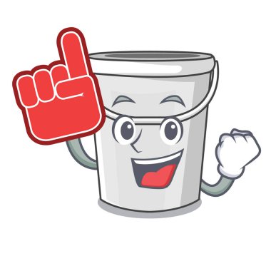 Maskot köpük parmak plastik tüp kova