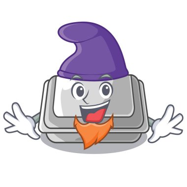 Elf plastik kutu karikatür izole