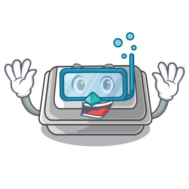 Maskot şeklinde dalış plastik kutu