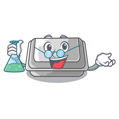 Maskot şeklinde Profesör plastik kutu