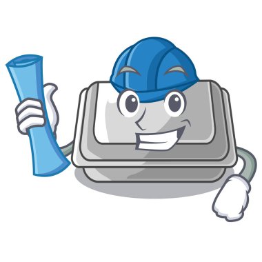 Maskot şeklinde mimar plastik kutu