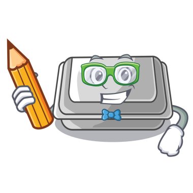 Maskot şeklinde öğrenci plastik kutu