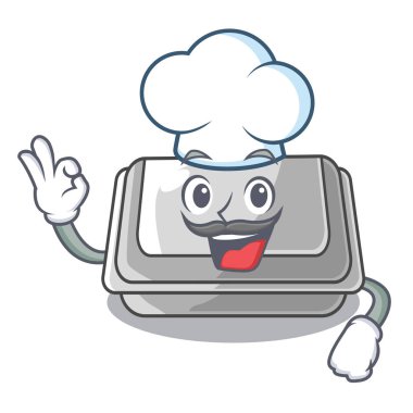 Maskot şeklinde Şef plastik kutu