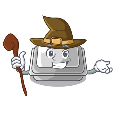 Çizgi film masasındaki cadı plastik kutusu.