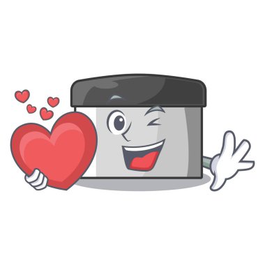 Ahşap maskot masasında kalp kırıcı kazıyıcı ile