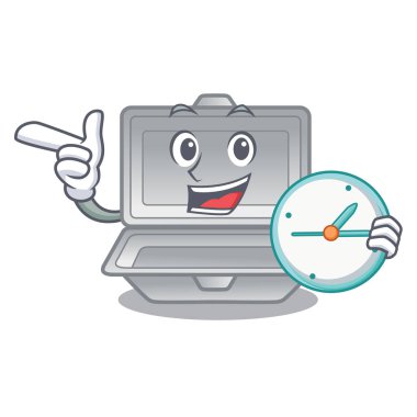 Saat açık stiroköpükle maskotla izole edilmiş