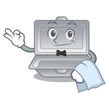 Karakter kutusunda garson açık strafor