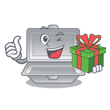 Hediye paketi açık stiroköpükle