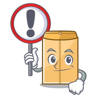 Karakter biçiminde bir posta zarfı ile