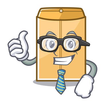 Çantada Işadamı karikatür zarf postacı