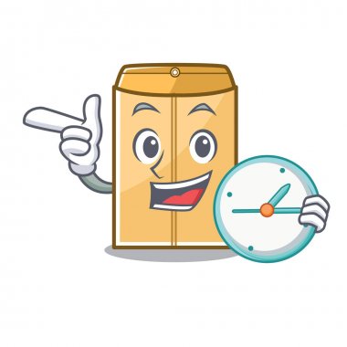 Çantanın içinde karikatür zarf postacısıyla.