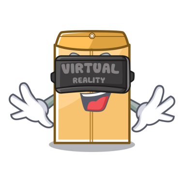 Maskot dolabında sanal gerçeklik zarf mailer