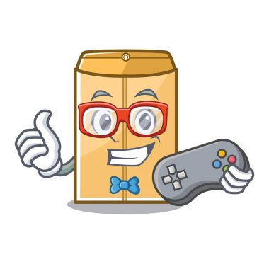 Maskot dolabında oyuncu zarf posta