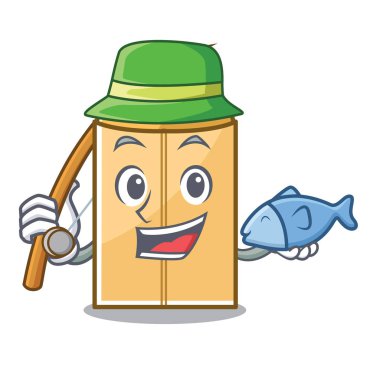 Maskot dolabında balıkçılık zarf postacı