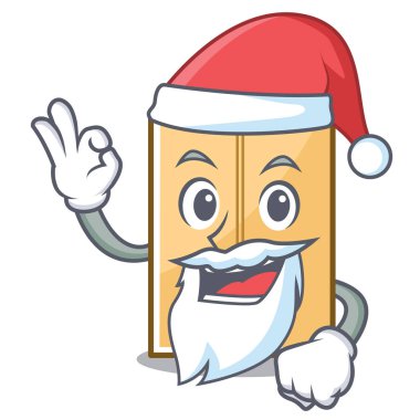 Santa mailer zarf karikatür izole