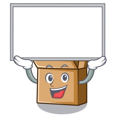 Yukarı karton karikatür tablo nun üzerine yerleştirilir