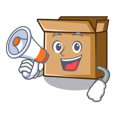 Çizgi film masasının üzerine megafon karton konur.