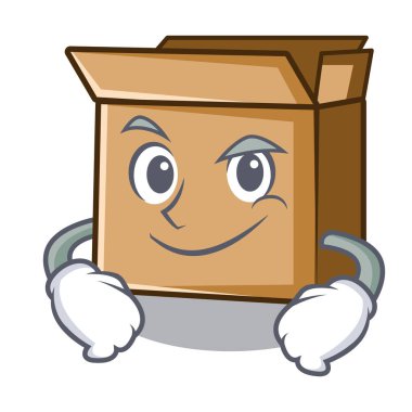 Karakter şeklinde sırıtan karton