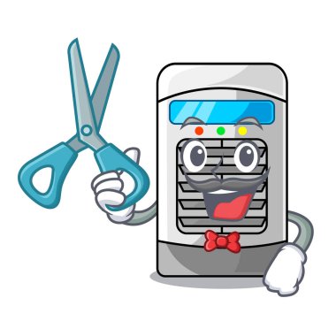 Berber maskotu hava soğutucu duvara monte