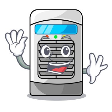 Karakter masasında hava soğutucusal sallayarak