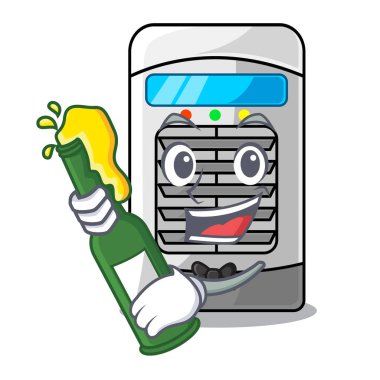 Çizgi film şeklinde bira soğutucusuyla