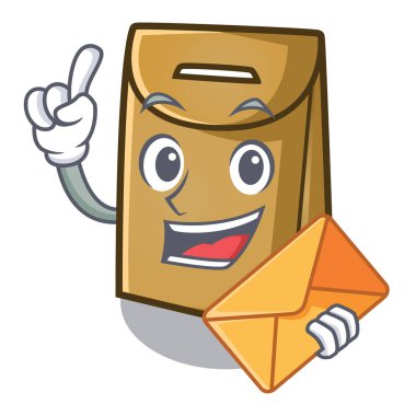 Karakterle izole edilmiş bir zarf kağıdıyla