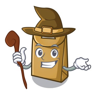 Çizgi film şeklinde bir kese kağıdı.