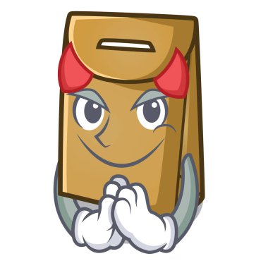 Karikatür şeklinde Devil kağıt torba