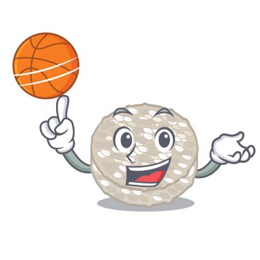 Kavanozda basketbol pirinç kekleri