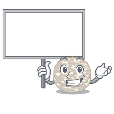 Bir kavanoz karakteri kurulu pirinç kek getirin