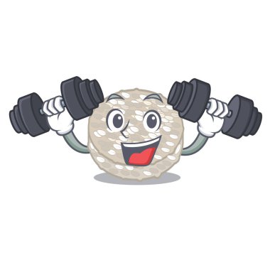 Bir kavanoz karakteri Fitness pirinç kek